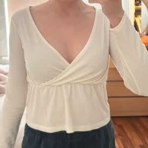 Basic Long Sleeve Babydoll Top